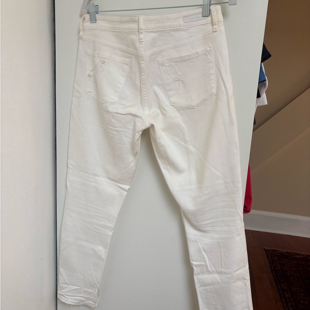 Articles Of Society White Ankle Cropped Jeans - Picture 5 of 6
